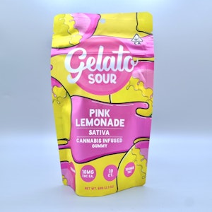 Sour Pink Lemonade 10pk Gummies 100mg - Gelato