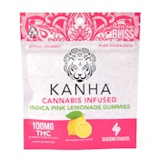 Kanha 100mg Pink Lemonade Indica Gummies