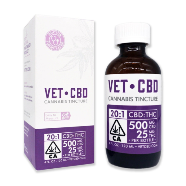 Vet CBD 201 Tincture 120ml (500mg CBD/ 25mg THC) Sacra...