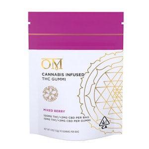OM - Gummies - Mixed Berry (Rosin Infused) - 10mg each - OM