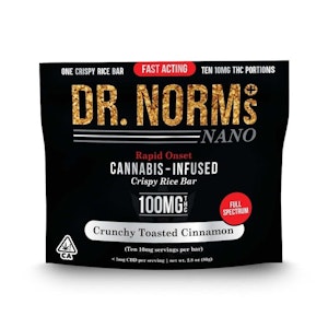 Dr. Norm's - Nano Crunchy Toasted Cinnamon Rice Treat
