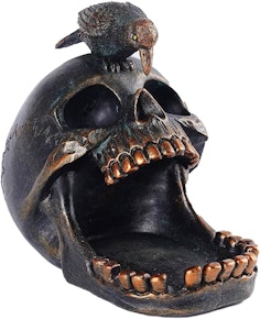 Bronze Skull Ashtray