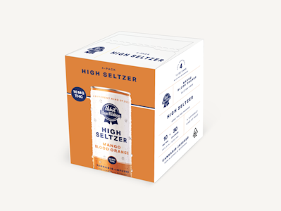 Pabst - Pabst Blue Ribbon - Mango Blood Orange -10mg 4pk Infused High Seltzer (Non-Alcoholic)
