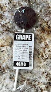Lollipop - Grape - 40mg - 207 Edibles