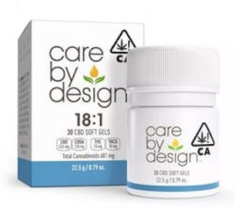 CARE BY DESIGN - [Care by Design] CBD Soft Gels - 18:1 - 30ct