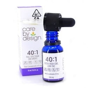 CARE BY DESIGN - [Care By Design] CBD Tincture - 15mL - 40:1