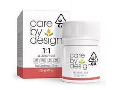 CARE BY DESIGN - [Care By Design] CBD Soft Gels - 1:1 - 30ct