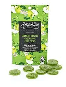 SMOKIEZ - [Smokiez] Fruit Chews - 100mg - Green Apple (H)