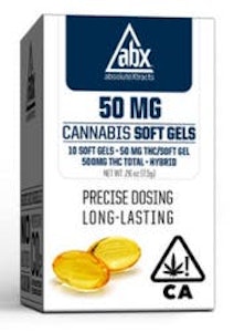 ABSOLUTE XTRACTS - [ABX] THC Soft Gels - 50mg - 10ct