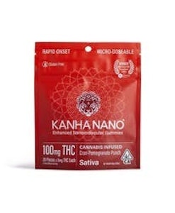 KANHA - [Kanha] NANO Gummies - 100mg - Cran Pomegranate (S)