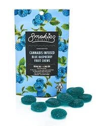 SMOKIEZ - [Smokiez] THC Fruit Chews - 100mg - Blue Raspberry (I)  Main Image