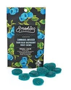 SMOKIEZ - [Smokiez] THC  Fruit Chews - 100mg - Sour Blue Raspberry (I)