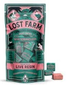 LOST FARM - [Lost Farm] Live Resin Chews - 100mg - Watermelon Gelato (H)