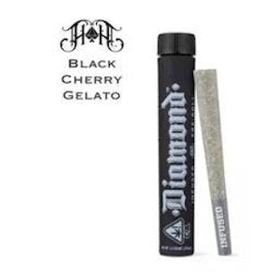 HEAVY HITTERS - [Heavy Hitters] Diamond Infused Preroll - 1g - Black Cherry Gelato (H)
