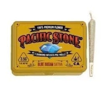 PACIFIC STONE - [Pacific Stone] Diamond Infused Preroll 7 Pack  - 3.5g - Blue Dream (S)