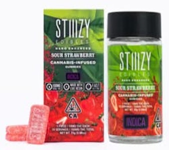 STIIIZY - [STIIIZY] Gummies - 100mg - Sour Strawberry (I)