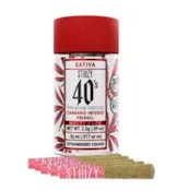 [STIIIZY] Infused Preroll 5 Pack - 2.5g - Strawberry Mango