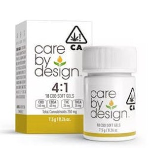 CARE BY DESIGN - [Care By Design] CBD Soft Gels - 4:1 - 10ct