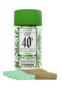 STIIIZY - [STIIIZY] Infused Preroll 5 Pack  - 2.5g - Strawnana (H)