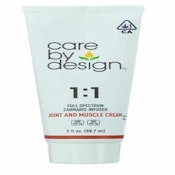 [Care by Design] Topical - 3oz - 1:1 CBD Joint and Muscle Cream