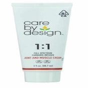 [Care by Design] Topical - 1oz - 1:1 CBD Joint and Muscle Cream