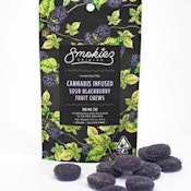 [Smokiez] Fruit Chews - 100mg - Sour Blackberry (I)