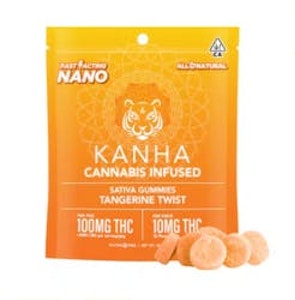 KANHA - [Kanha] THC Nano Gummies - 100mg - Tangerine Twist (S)