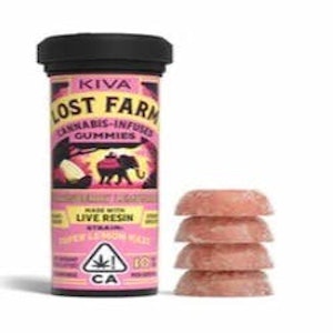 LOST FARM - [Lost Farm] Live Resin Gummies - 100mg - Strawberry Lemonade Super Lemon Haze (S)