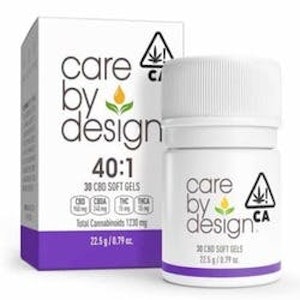 CARE BY DESIGN - [Care by Design] CBD Soft Gels - 40:1 - 30ct
