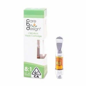 Care By Design - [Care by Design] CBD Cartridge - 0.5g - 8:1