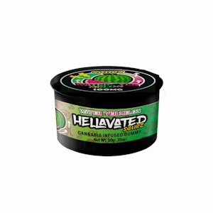 Hellavated Gummiez | Sour Water'Yer Melon Single | 100mg