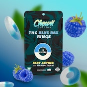 Blue Razz Rings - 100mg Fast Acting Gummies by Chewii