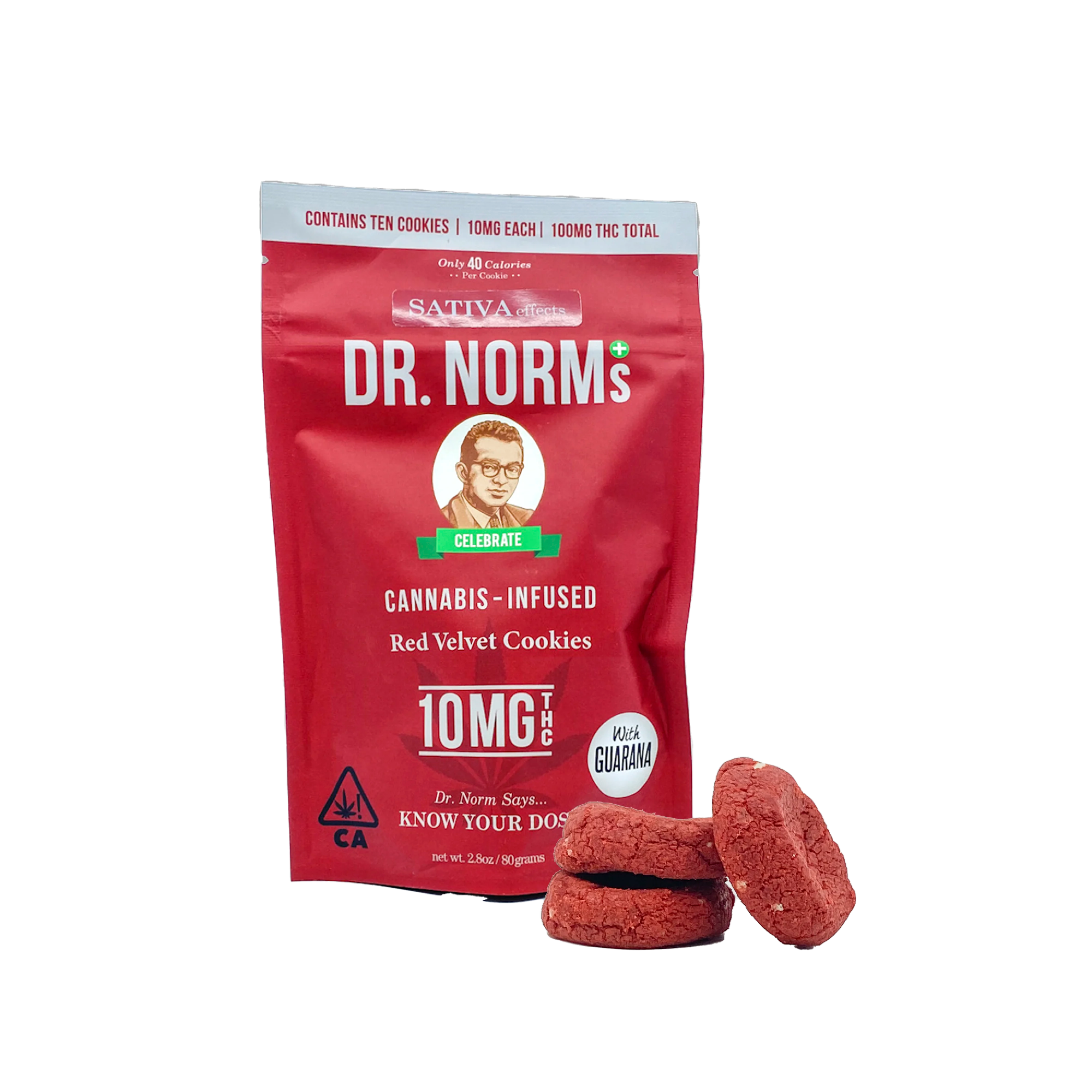 100mg THC Dr. Norm's Red Velvet Cookies (10mg 10 pack) Sacramento