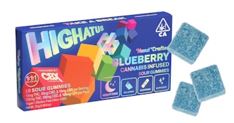 Highatus - Blueberry 1:1:1 THC:CBD:CBN Sour Gummies - 300mg