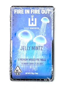 HOLY SMOKES - 5 PACK HASH INFUSED - JELLY MINTZ .75G - HOLY SMOKES