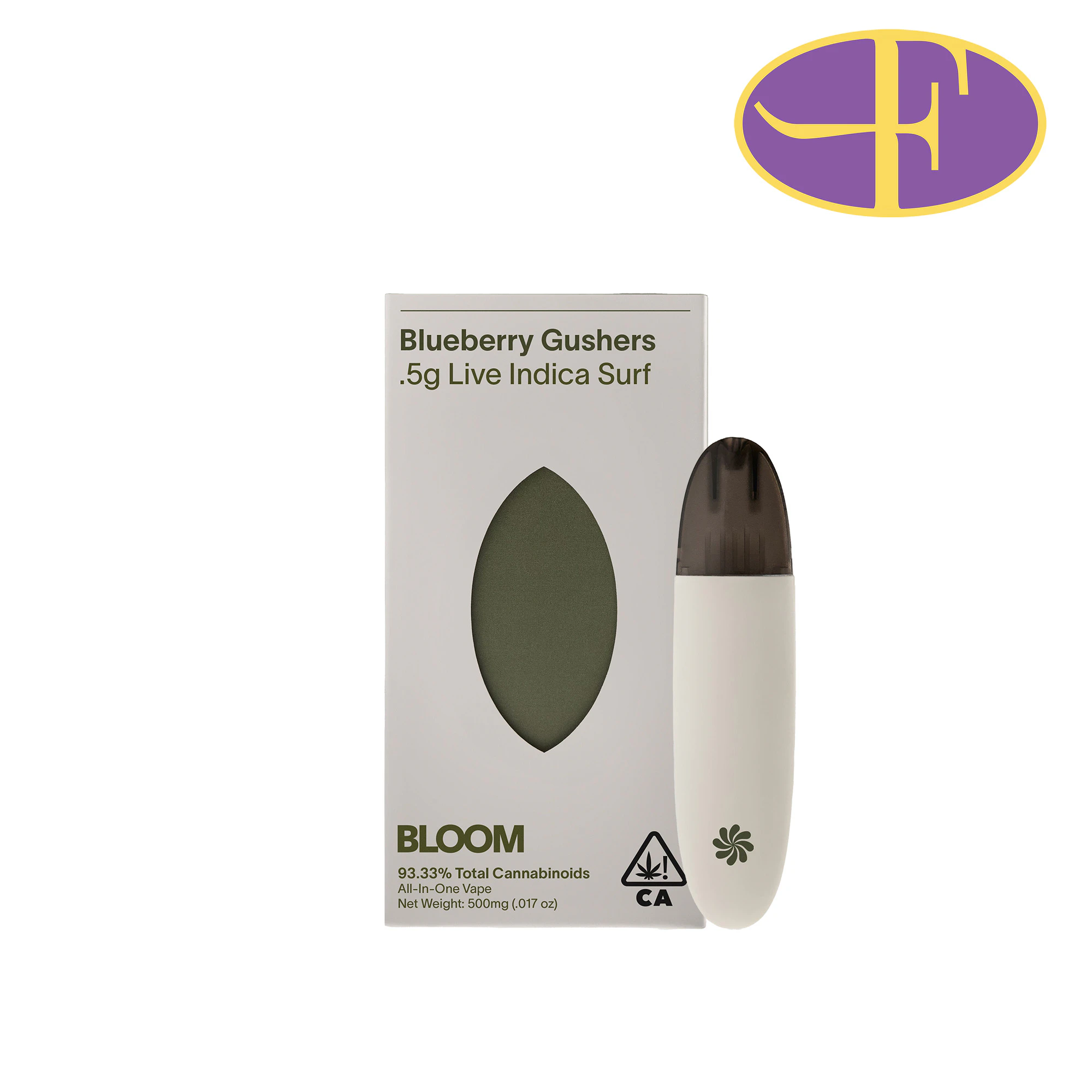 BLOOM - Blueberry Gushers Disposable Live Resin Surf Vape Main Image
