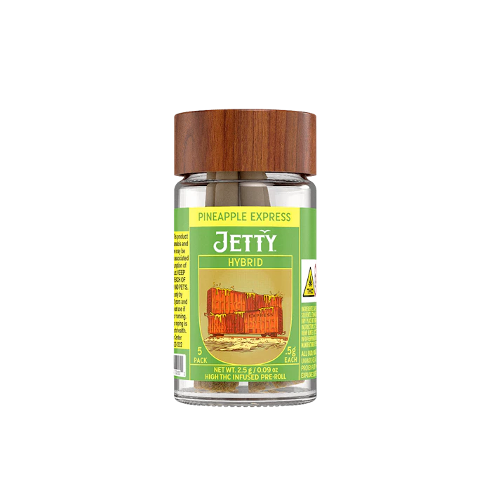 Jetty - Jetty - Pineapple Express x Mule Glue - 5pk/.5g Infused Prerolls Main Image