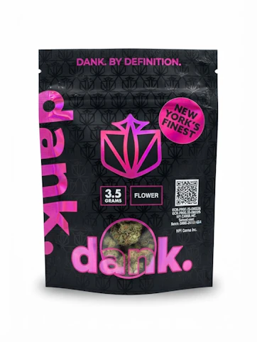 DANK - Gorilla Glue #4 - Hybrid - 31.90% THC | 3.5g Premium Cannabis Flower | Dank  -U8 BACK