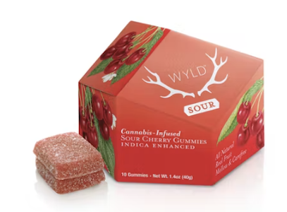 Wyld  - Sour Cherry (I) | 100mg Gummies | Wyld