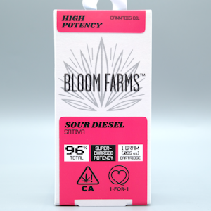 Bloom Farms - Sour Diesel 1g High Potency Cart - Bloom Farms