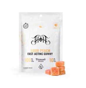 HEAVY HITTERS - FAST ACTING SOUR PEACH 100MG - HEAVY HITTERS