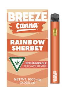 Breeze 1g Disposable Vape cart - Rainbow Sherbet