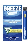 Breeze 1g Disposable Vape Cart - Bursting Blueberry Lemonade