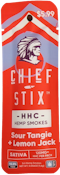 HHemp 2pk Chief Stix HHC Hemp Smokes Sour Tangie+Lemon Jack (Sativa)