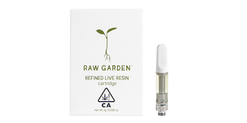 Raw Garden Lemon Blossom Refined Live Resin Vape Cart 1g