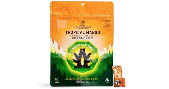 Emerald Sky - Emerald Sky - Tropical Mango 10:1 THC:CBD Hard Fruit Drops - 110mg