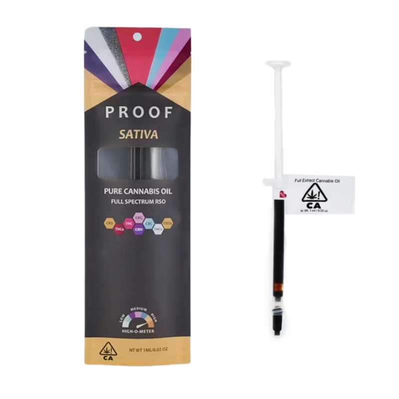 719mg THC Sativa - Strawberry Haze Full Spectrum Oil Syringe - Proof picture