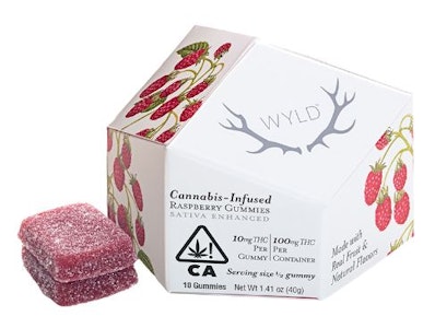 WYLD - WYLD Raspberry Gummies - Sativa - 100mg