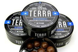 Kiva Terra Milk Chocolate Blueberry Bites 100mg