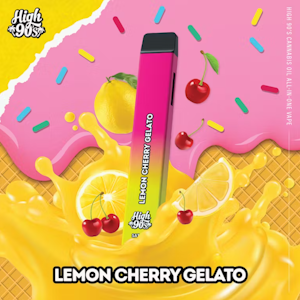 High 90's - HIGH 90'S: Lemon Cherry Gelato 1g Disposable Vape (S)